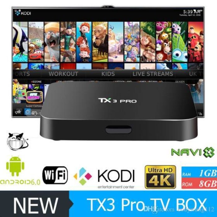 Android TV Box TX3 Pro Android 6.0 Marshmallow FULL KODI 1GB 8GB