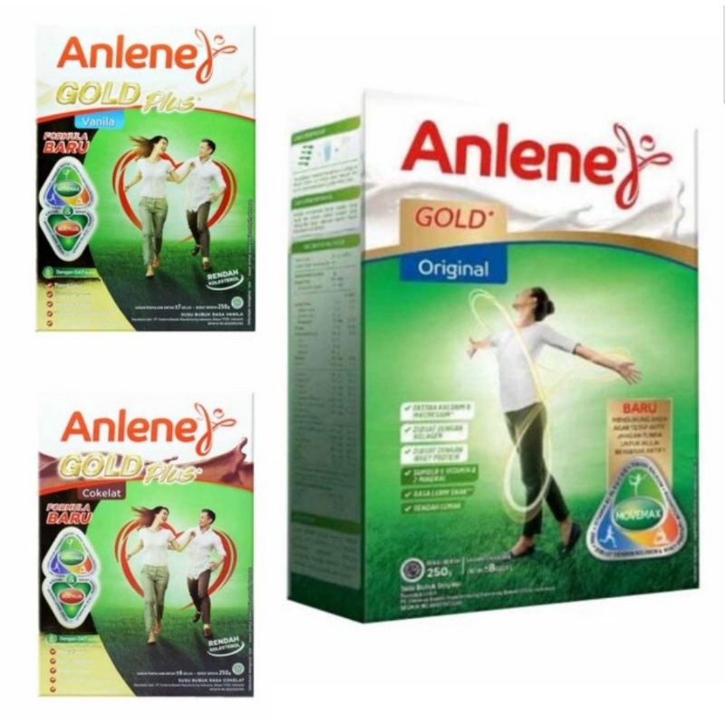 

anlene gold vanila original coklat 240g 240gram 240g 240 g gram gr / box