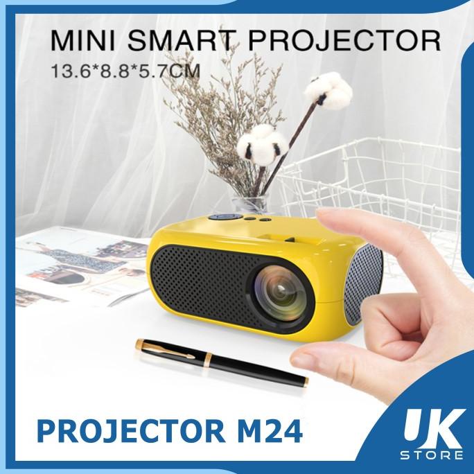 Projector Mini M24 Portable 1080P 1200 Lumens Proyector Beamer 3D