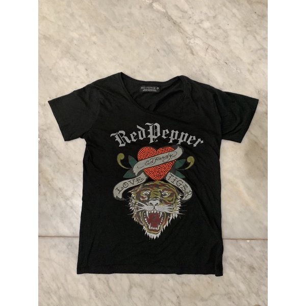 Kaos Ed hardy X Red pepper