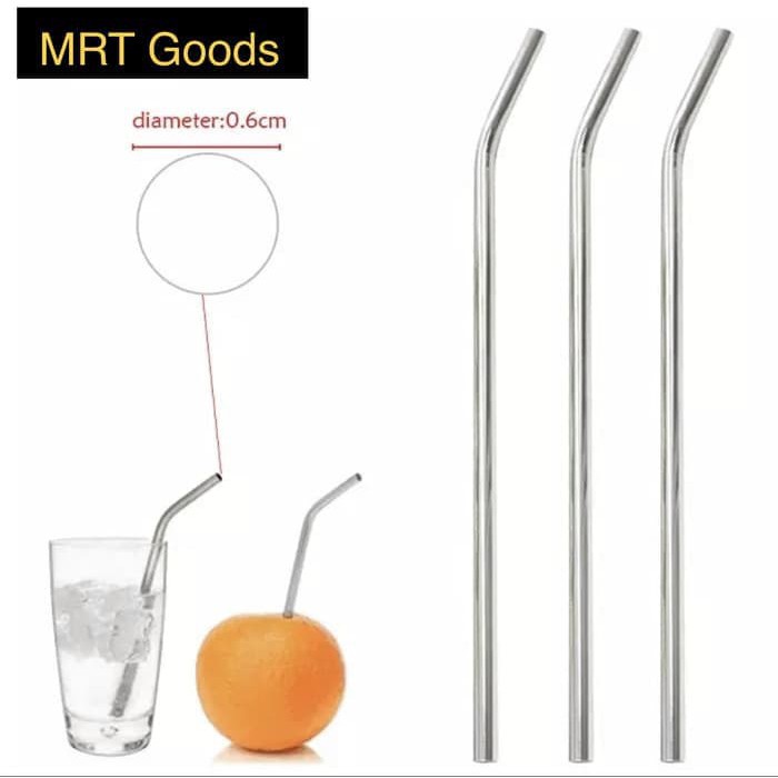 Sedotan Stainless / Stainless Straw Satuan Termurah