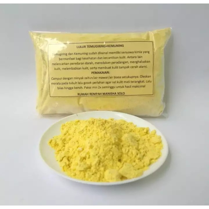 Lulur Temu giring-Lulur Badan-Lulur Kecantikan-Lulur Rempah Alami 100Gram