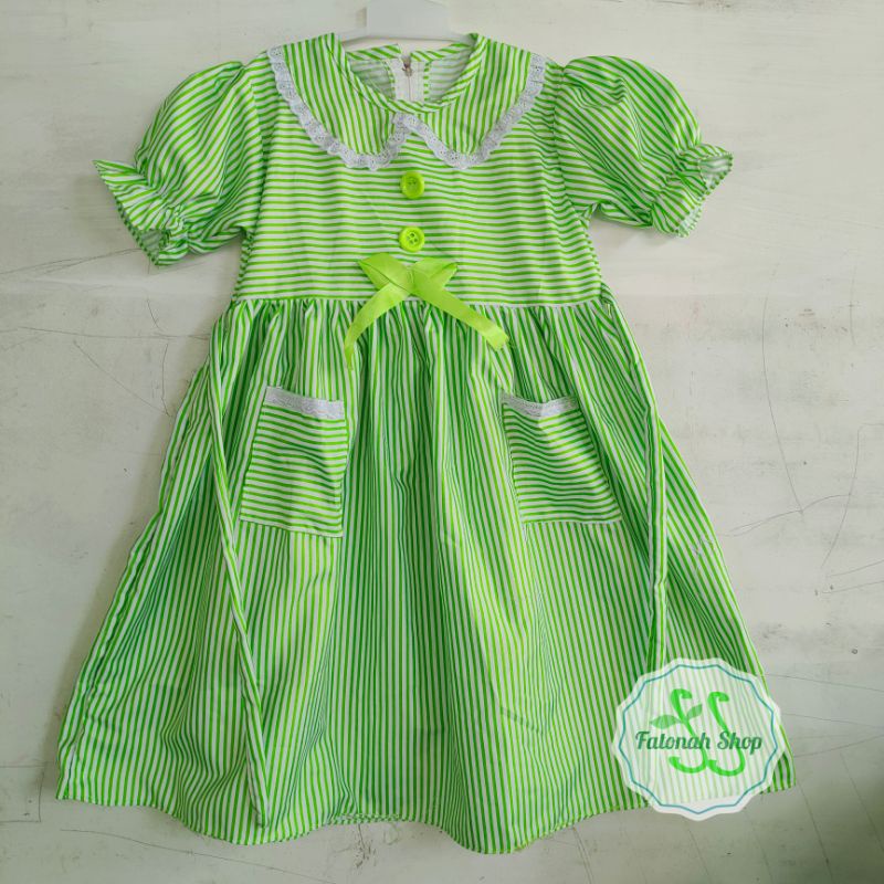 Dress Anak 6 7 8 tahun gaun anak cewek perempuan tanggung  sailor tg( dress TG sailorstrip )