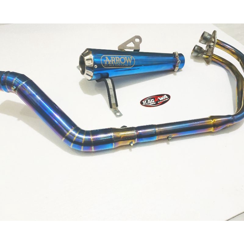 Knalpot Arrow Pro Race fullset Ninja 250fi Ninja 250 karbu R25 MT 25 CBR 250RR