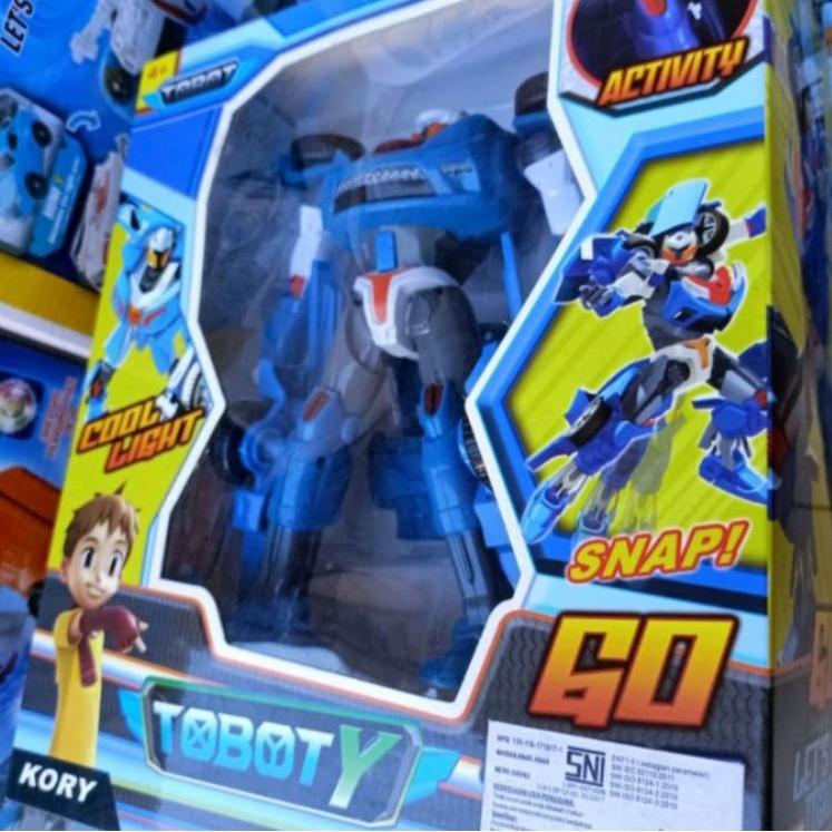 ROBOT TOBOT X Y SOUND LIGHT JUMBO LISENSI YOUNGTOYS SNI ISO +-25CM / Detective Galaxy Terlaku. MQN