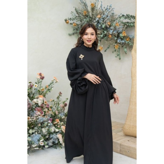 Bukan Blind Sale Wearing Klamby Dress Fiona Size M/Dress hitam