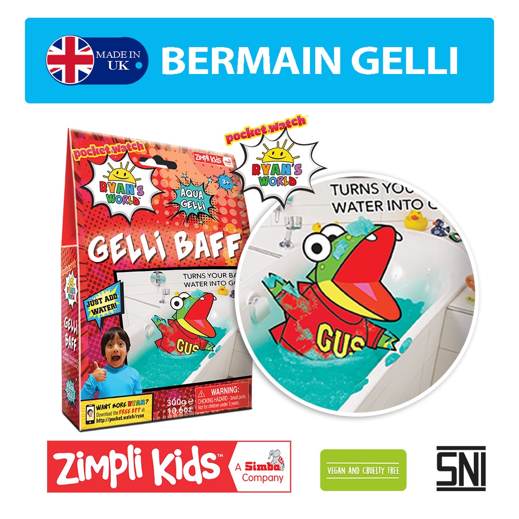 Zimplikids Ryans World Gelli Baff Aqua 300gr