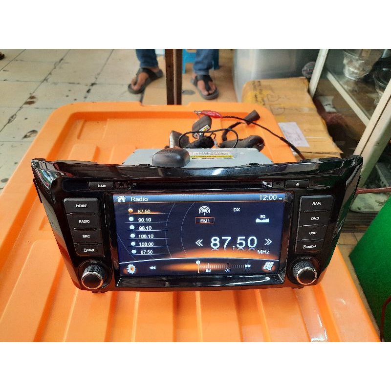 Head unit nissan xtrail T32 plug and play camera 360 konek semua setir konek