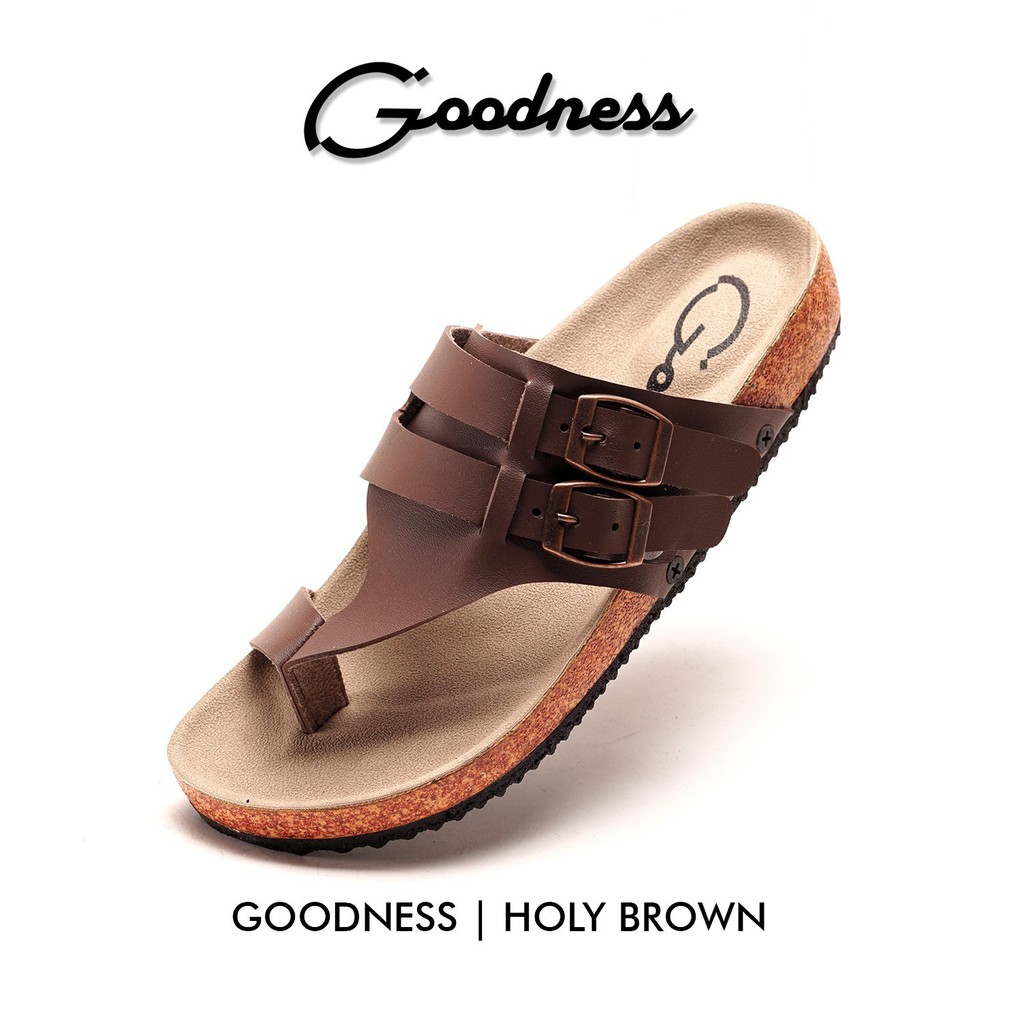 SANDAL CASUAL PRIA LOIS FLAT JEPIT GUNUNG JAPIT SELOP SLOP KULIT FASHION TRENDY GAYA MAIN OUTDOOR