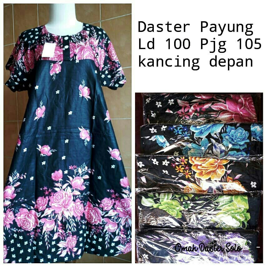 TANIA DASTER Grosir Daster Batik Solo Lengan Pendek Santai Murah Satuan