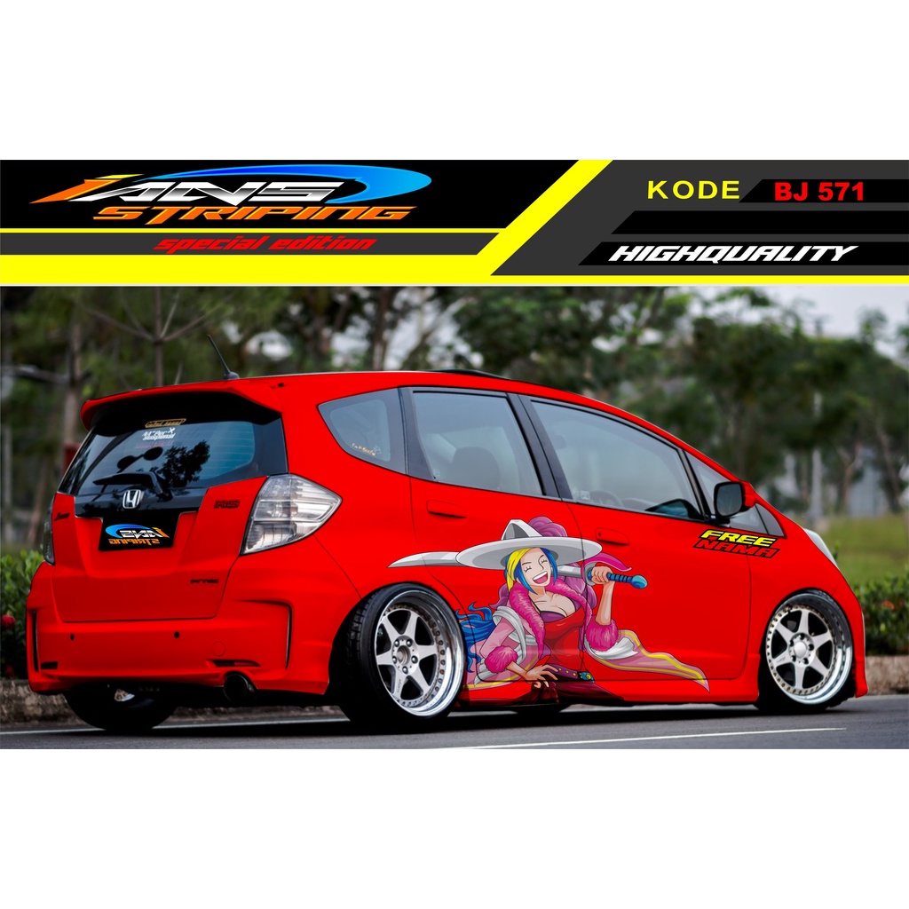 DECAL MOBIL JAZZ BRIO AVANZA YARIS SWIFT DATSUN / STIKER MOBIL / DECAL STIKER / VARIASI STIKER MOBIL / STICKER MOBIL