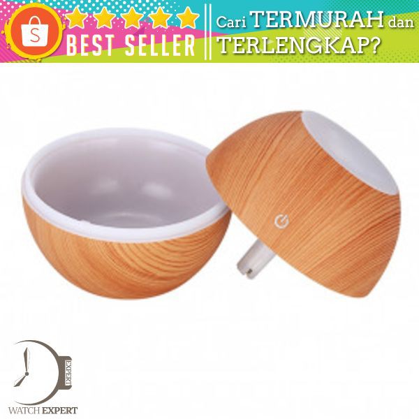 Taffware Ultrasonic Humidifier Aroma Essential Oil Diffuser Wood Design 130ml - NM007 - Wooden