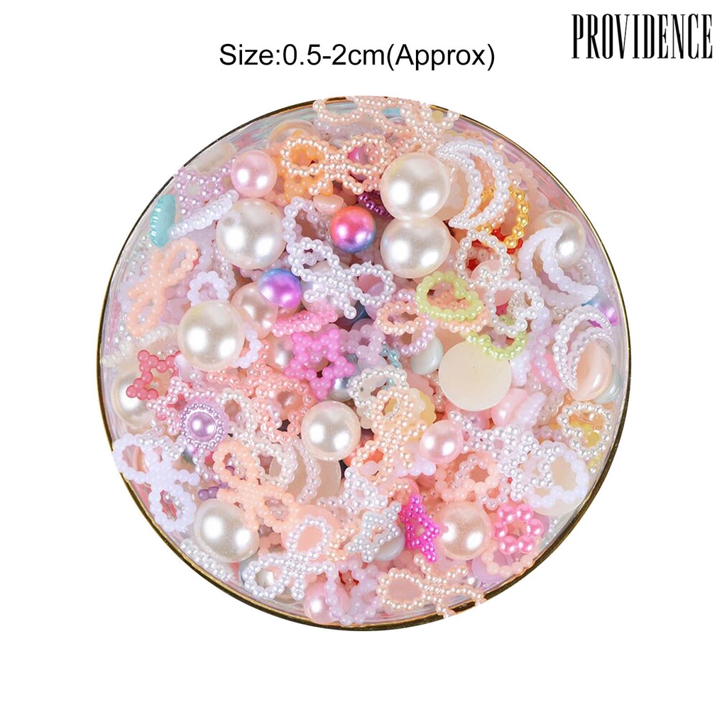 Providence 50g Pita / Hati / Bintang Mutiara Imitasi Untuk Dekorasi Nail Art / Handphone Charms