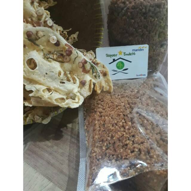 

Rempeyek dan Bumbu pecel