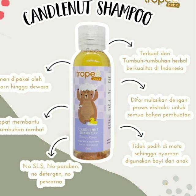 Tropee Bebe Candlenut Shampoo