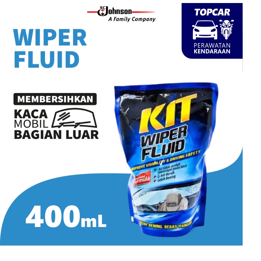 KIT Wiper Fluid Cairan Wiper Wipper Windshield Cleaner Air Pembersih Kaca depan Mobil Helm Motor Jendela Free Lap Microfiber