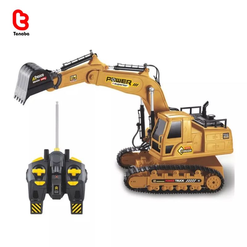 RC Excavator Teknik Truk Traktor Mainan Anak Mobil Mainan