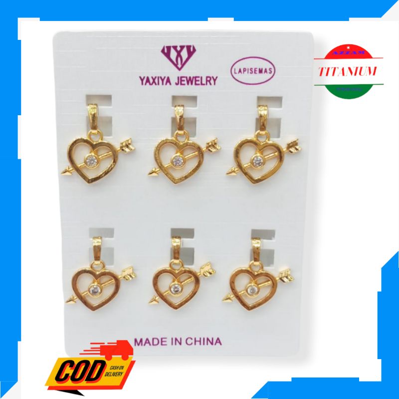 Liontin Love Lapis Emas