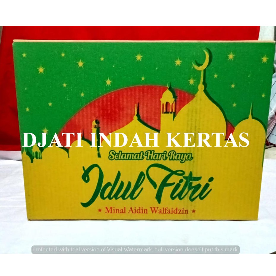 DISKON !!! Kardus Idul Fitri / Kardus Lebaran / Kardus Parcel Warna Kuning (Uk. 39x29x31) 10pcs