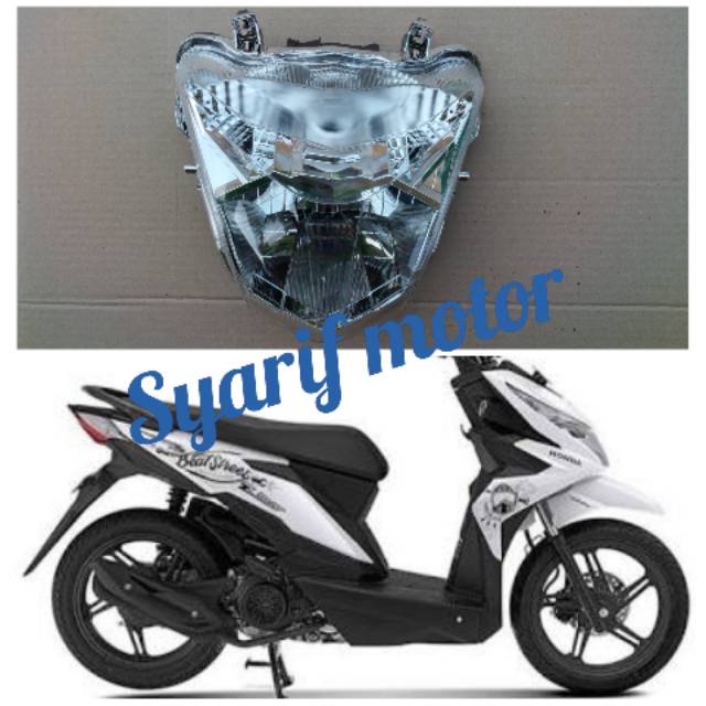 Lampu depan honda beat street