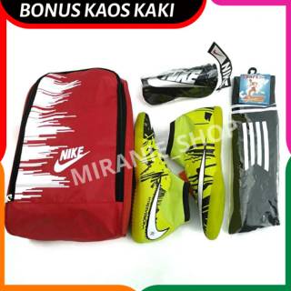 Sepatu Futsal  Nike Mercurial Paket Hemat Sepatu Tas Kaos  