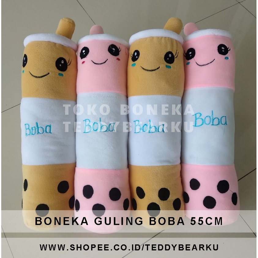 TERMURAH! BONEKA GULING BOBA TERBARU LARGE 55CM VIRAL PRODUSEN LANGSUNG