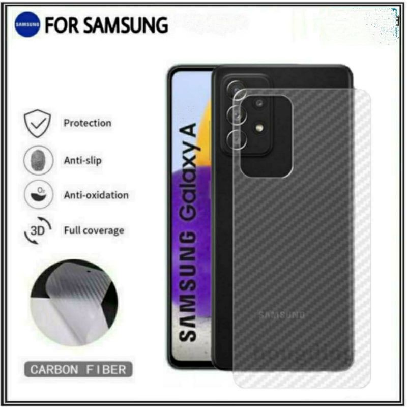 Garskin Samsung Galaxy A12 A32 A72 Skin Carbon Fiber Back Protection