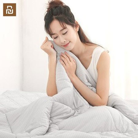 Xiaomi Mijia 8H Selimut Bed Cover Anti Bakteri Breathable Bedding Quilt 180x200cm- L1 - Gray