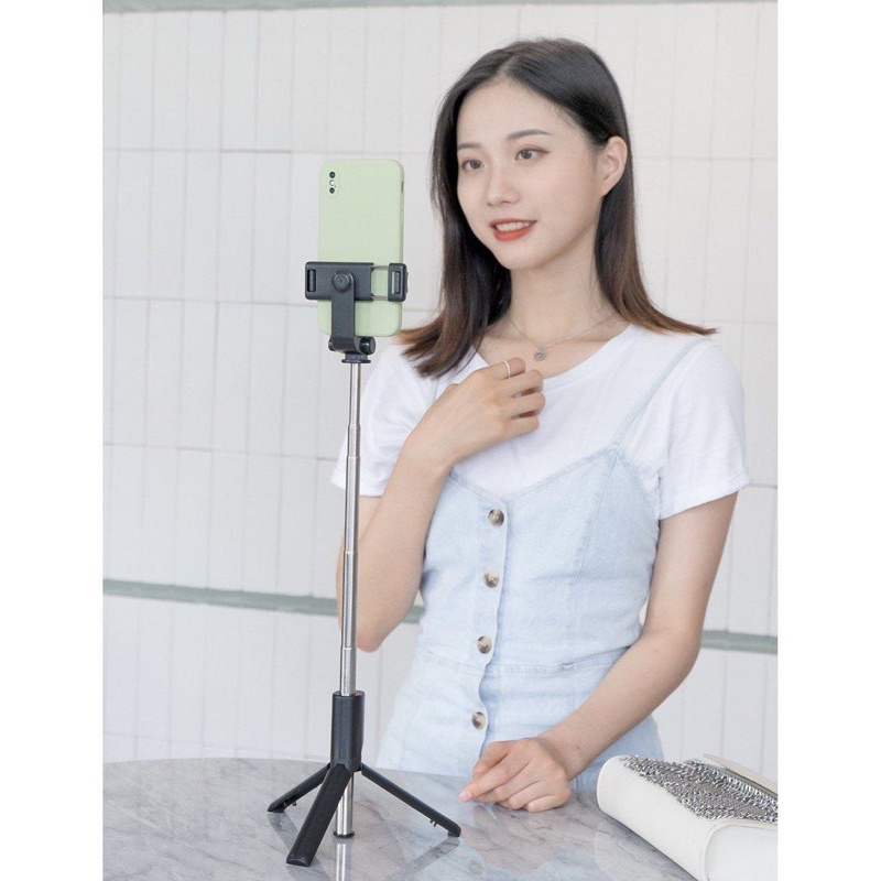 BOS - TONGSIS TRIPOD TOMSIS 3 IN 1 R1 BLUETOOTH BT WIRELESS MAKARON MACARON 3IN1 / R1S 4IN1 4 IN 1