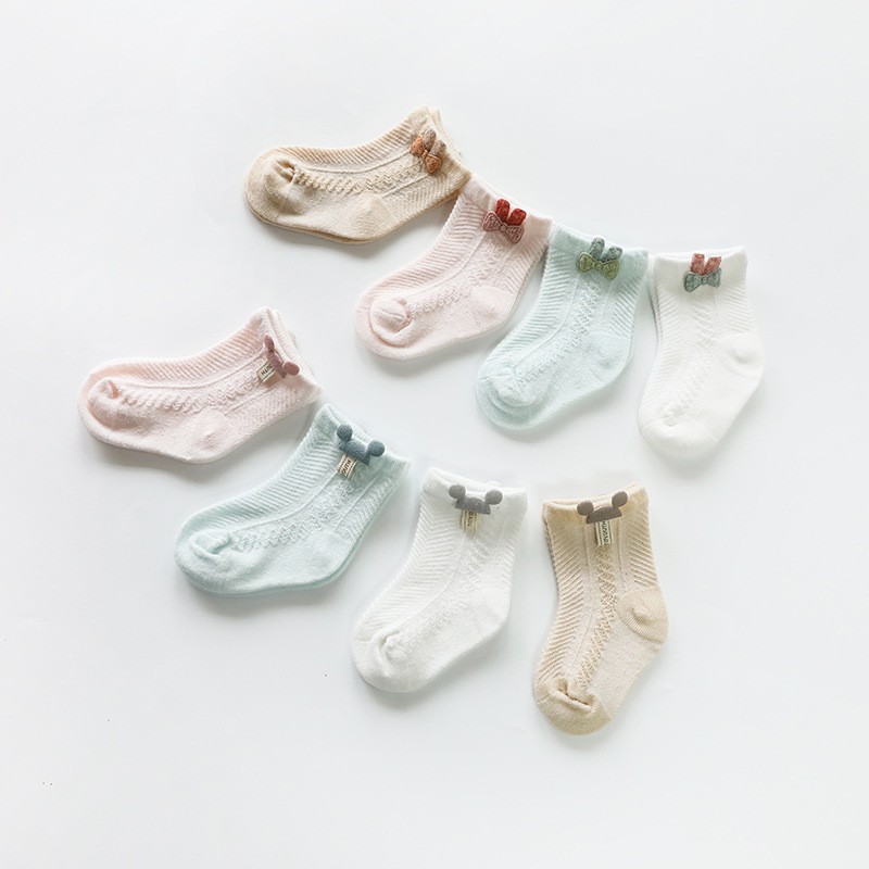 4 Pcs Kaos Kaki Anak Bayi 0-36bln Motif Mickey m222