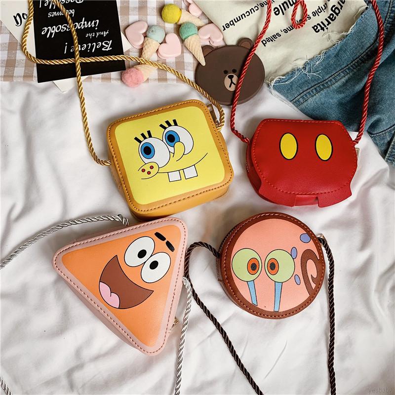 Tas Selempang dengan Motif Print Kartun untuk Anak Kecil Tas Selempang dengan Motif Print Kartun untuk Anak Kecil
