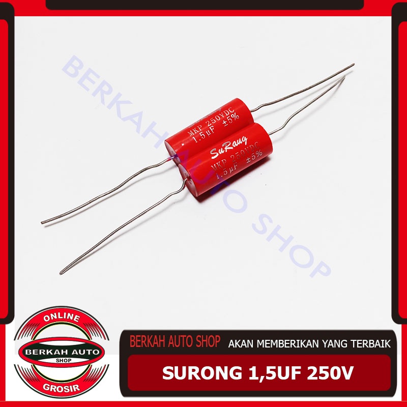 Kapasitor Surong 1.5 uf 250v - kapasitor audio 1.5uf 250volt