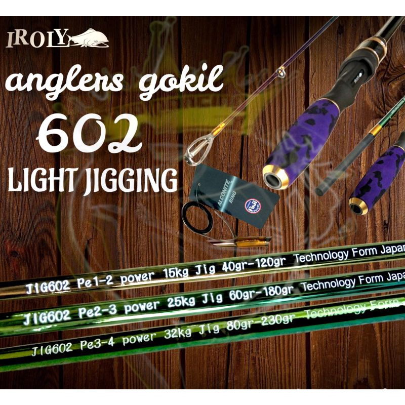 Joran Iroly Angler Gokil light jigging PE 1.5-2.5/PE 2-3/PE 3-4