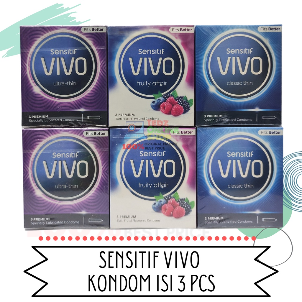 Sensitif Vivo Kondom Isi 3