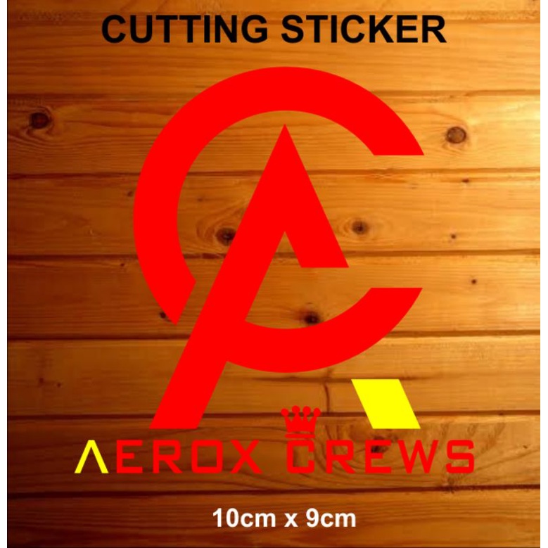 stiker cutting sticker variasi motor aerox crews