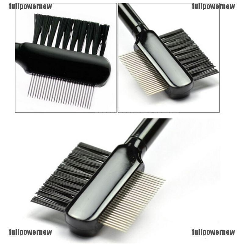 1pc Sisir Alis / Bulu Mata Extension Model Dua Sisi Bahan Metal