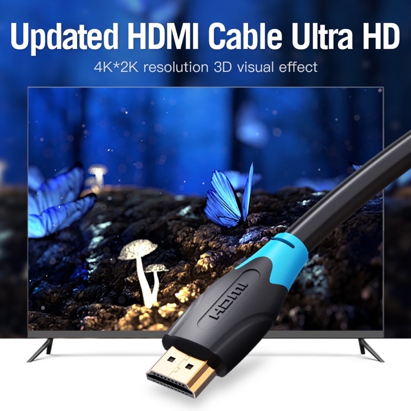 Kabel hdmi 4K male to male vention 8 meter