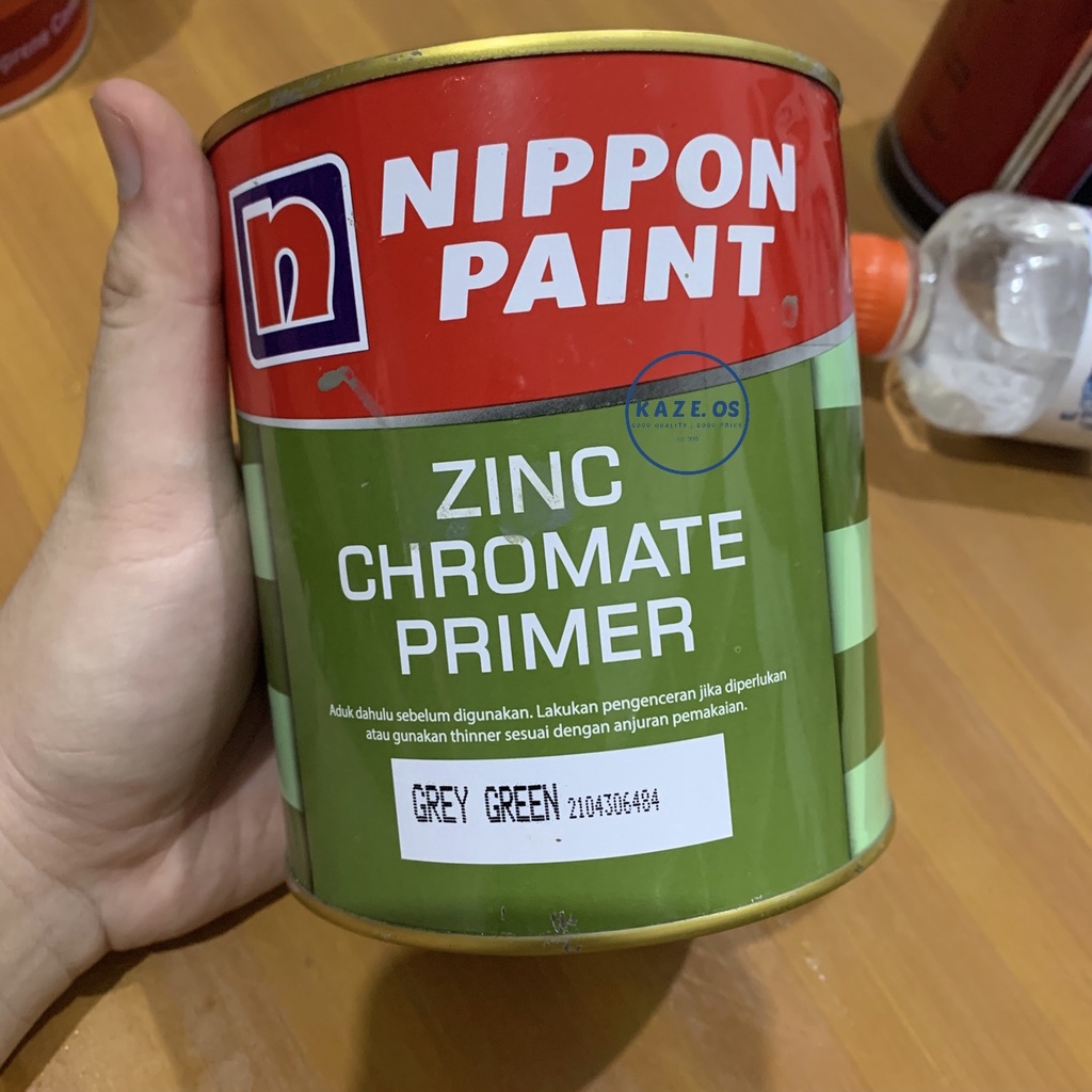 ASLI 100% ZINC CHROMATE 1KG / 1 KG PRIMER GREY GREEN BLACK 2in1 NIPPON PAINT MENI MENY PROFEXLIVE PR
