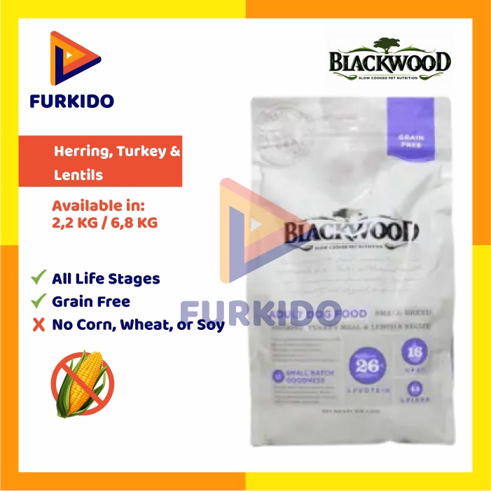 Blackwood Dog Food Adult Grain Free Small Breed Herring 6,8 KG