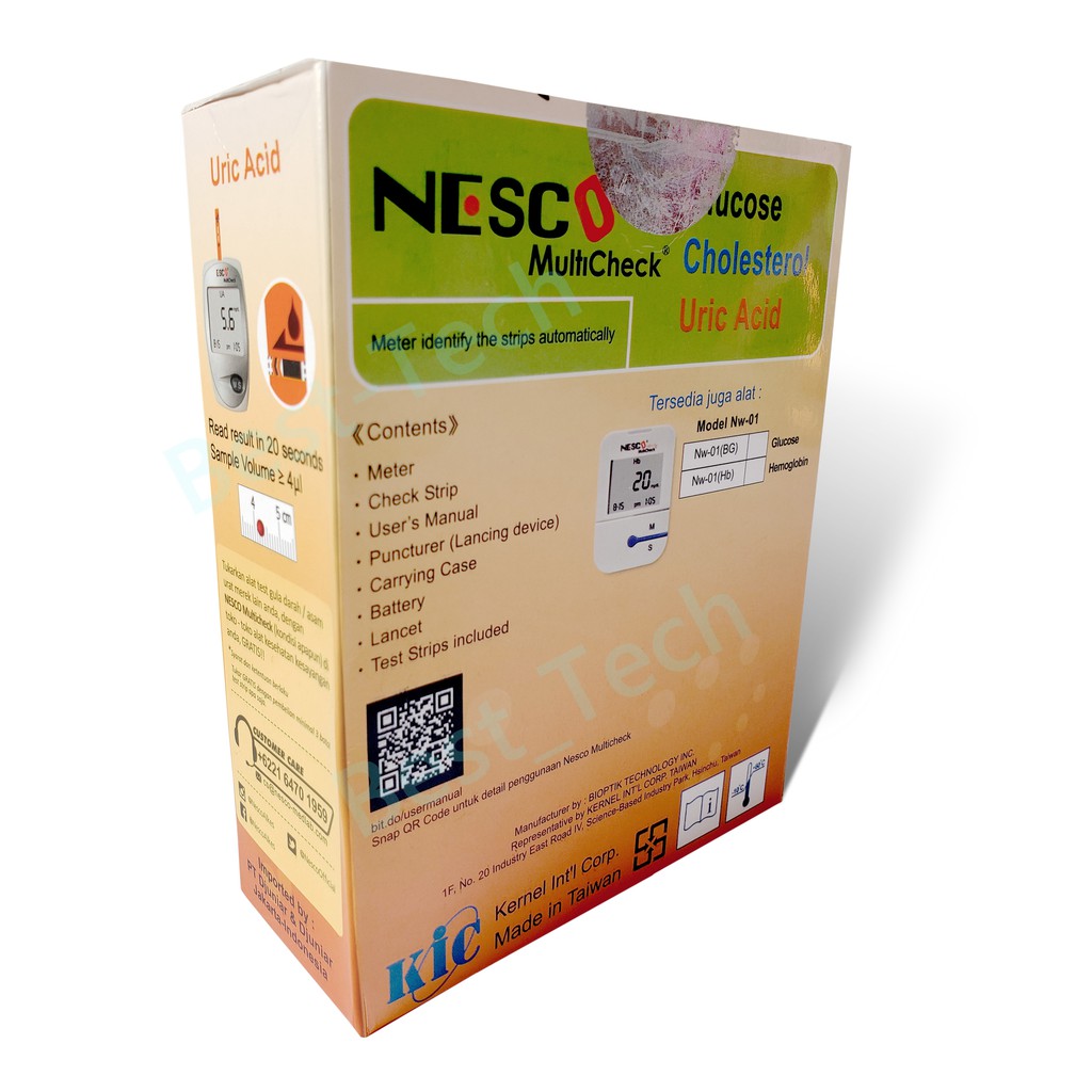 Alat Tes Gula Darah Kolesterol Asam Urat - Nesco GCU Multicheck 3in1