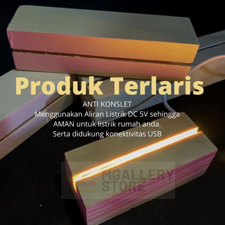 Big sale Stand LED / Dudukan Akrilik Kayu untuk A6 A7 10cm basewood acrylic W8S