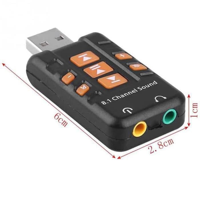 Sound Card Adapter USB 8.1Channel External 8.1 Channel Soundcard Audio