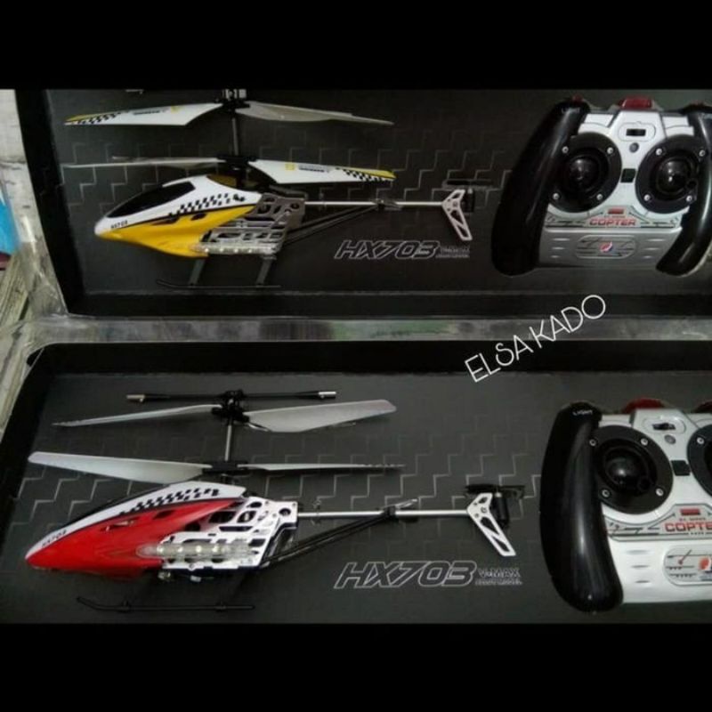 Mainan Pesawat  HX703 Original,Remot Control Pesawat Helikopter Lampu LED