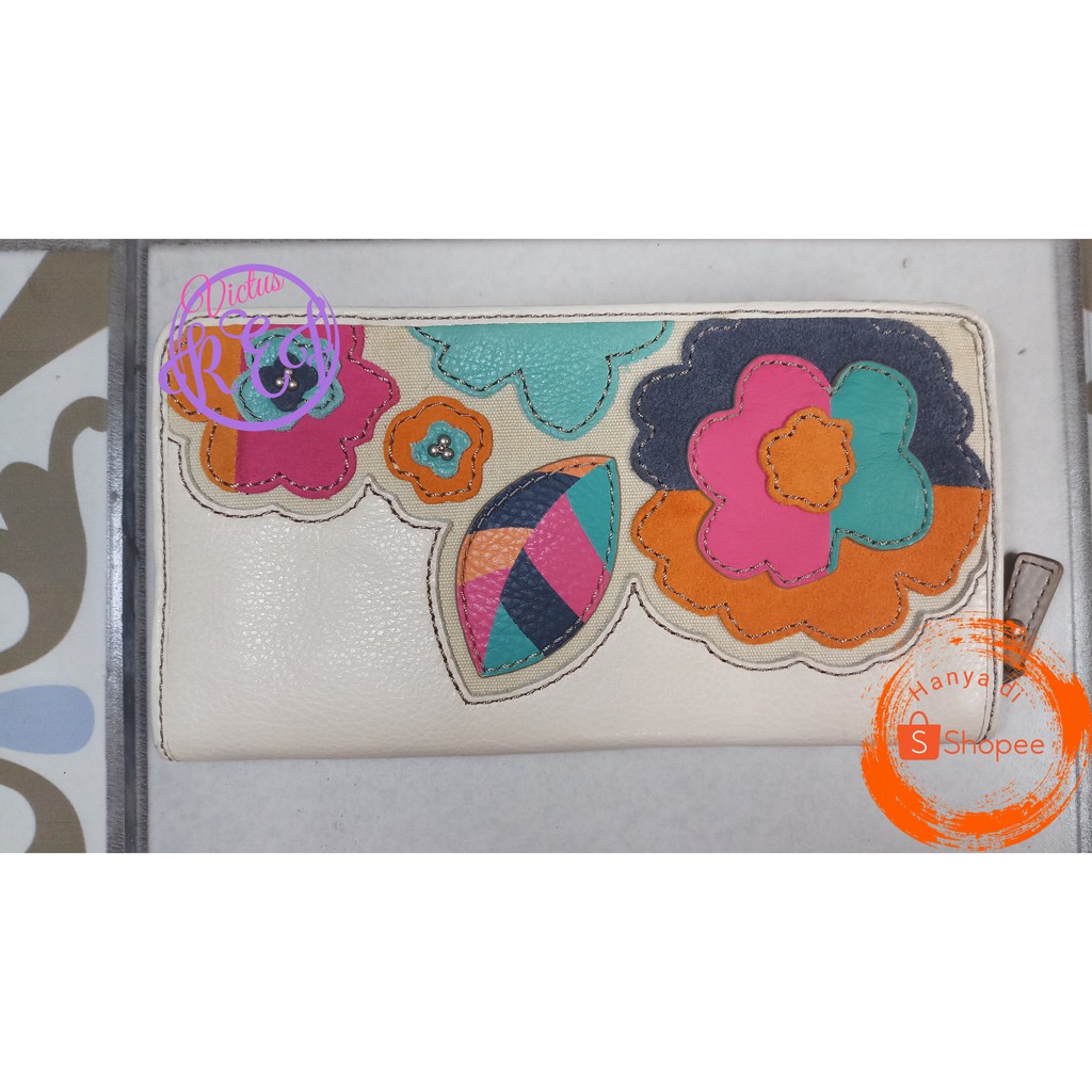 Dompet Wanita Fossil Hunter Leather Original Preloved