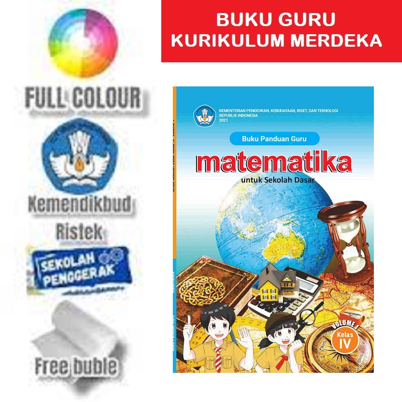 Jual Buku Panduan Guru Matematika Kelas 4 Volume 1 Kurikulum Merdeka