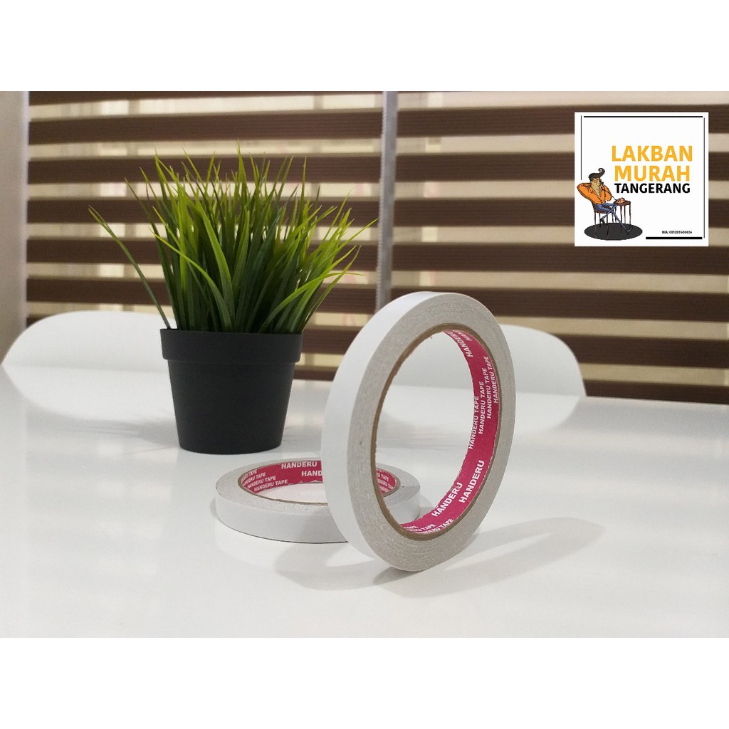 

Double Tape 12mm x 15m - Isolasi Ganda Murah