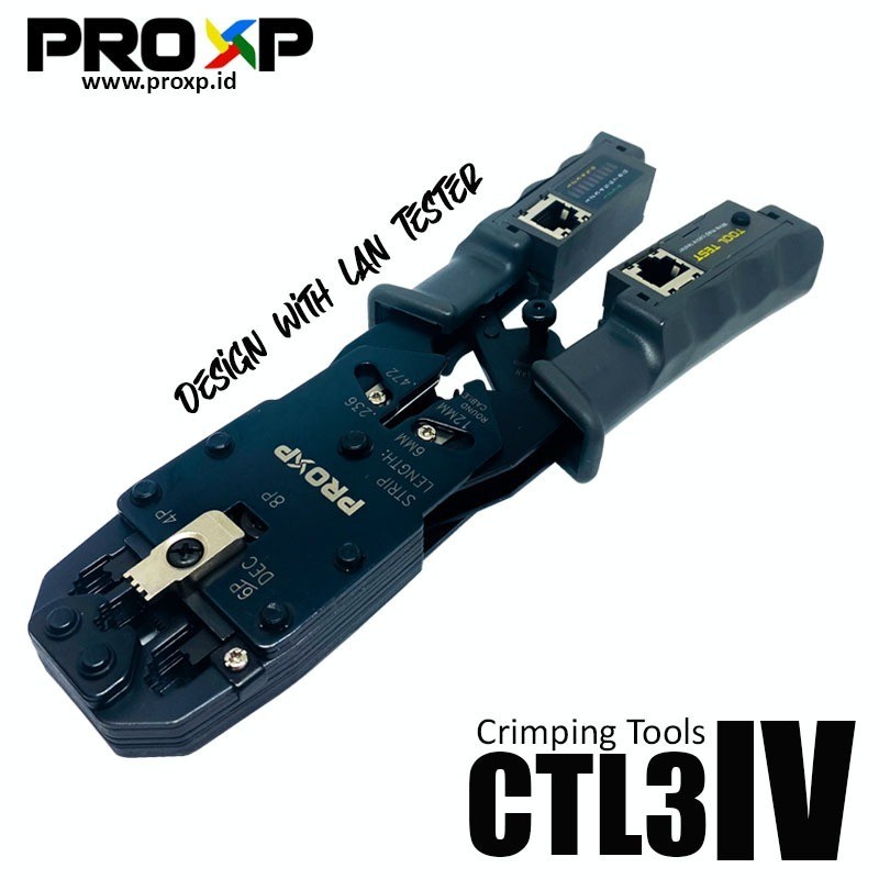 Crimping Tools / Tang RJ45 + Kabel Lan Tester PROXP CTL03-04