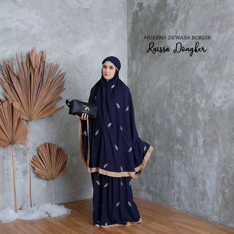 Mukena Dewasa Raisa Jumbo Rayon Bordir