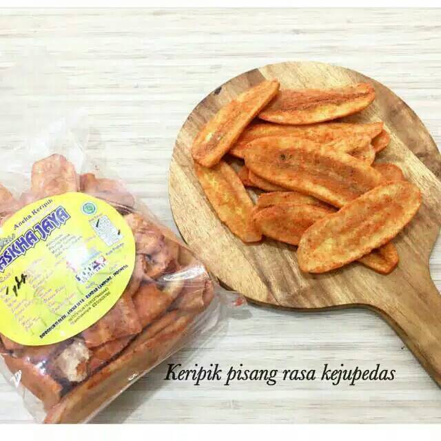 

Keripik pisang rasa keju pedas