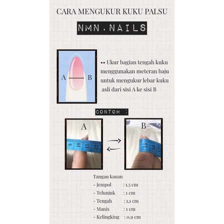 press on nails pastel abstrak